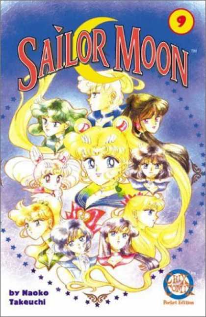 Bestselling Comics (2006) - Sailor Moon Vol. 9 by Naoko Takeuchi - Girls - Moon - Stars - Together - Team