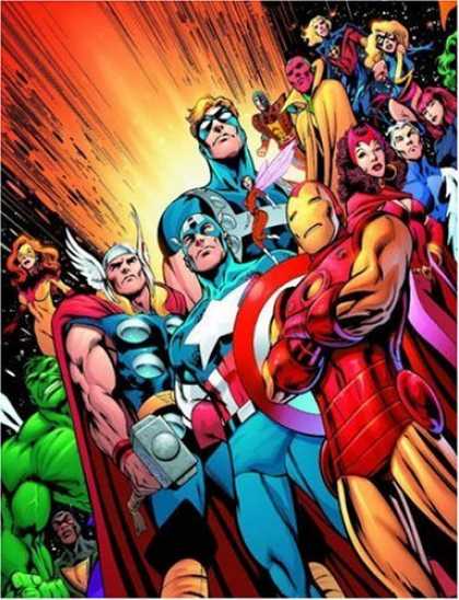 Bestselling Comics (2006) - Avengers Assemble Volume 4 HC by Kurt Busiek - Mask - Green - Machine - Belt - Spectacle