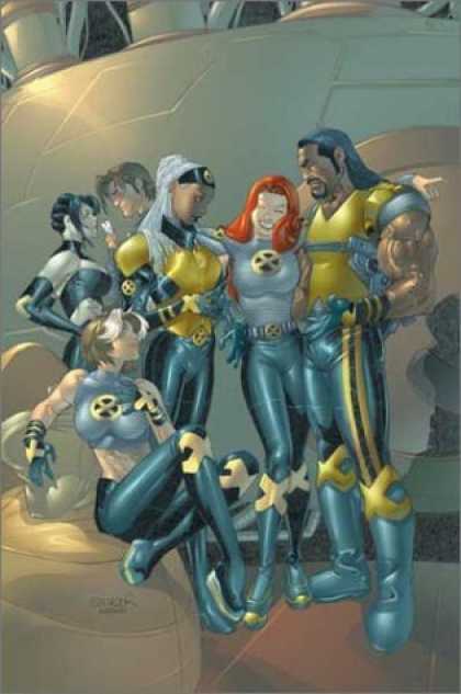 Bestselling Comics (2006) - X-Treme X-Men Volume 3: Schism TPB (X-Treme X-Men) by Chris Claremont - Man - Woman - Hero - Floor - Ball