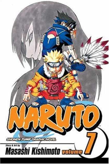 Bestselling Comics (2006) - Naruto, Volume 7 by - Naruto - Long Hair - Shonen Jump Graphic Novel - Masashi Kishmoto - Volume 7