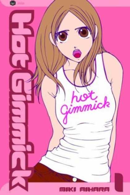 Bestselling Comics (2006) - Hot Gimmick, Vol. 1 - Japanese Cartoon - Wide Eyed Girl - Pink Background - Tank Top - Hot Gimmick