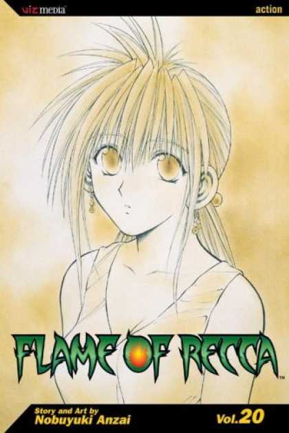 Bestselling Comics (2006) - Flame of Recca, Volume 20 (Flame of Recca (Graphic Novels)) by Nobuyuki Anzai - Flame Of Recca - Girl - Vol 20 - Golden Colors - Long Hair
