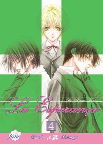 Bestselling Comics (2006) - La Esperanca Volume 4 (Yaoi) by Chigusa Kawai - Manga - Boy - Green - Girl - Suit