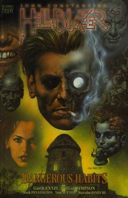 Bestselling Comics (2006) - Hellblazer: Dangerous Habits (Hellblazer (Graphic Novels)) by Garth Ennis - Creepy - Dark - Dangerous Habits - 666 - Devil