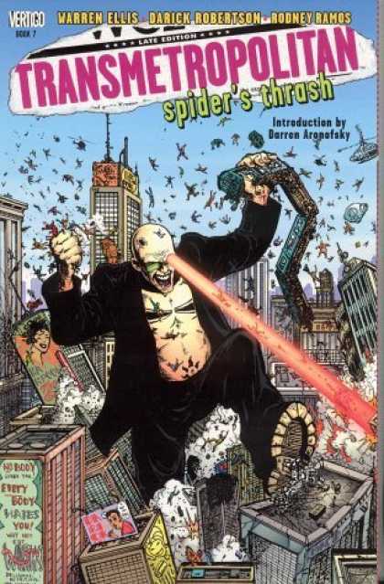 Bestselling Comics (2006) - Transmetropolitan Vol. 7: Spider's Thrash by Warren Ellis - Smash Buildings - Warren Ellis - Rodney Ramos - Darick Robertson - Falling People