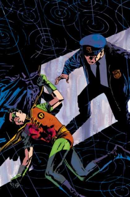 Bestselling Comics (2007) - Gotham Central Vol. 5: Dead Robin (Batman) by Greg Rucka - Robin - Police Offier - Rain - Green Gloves - Badge