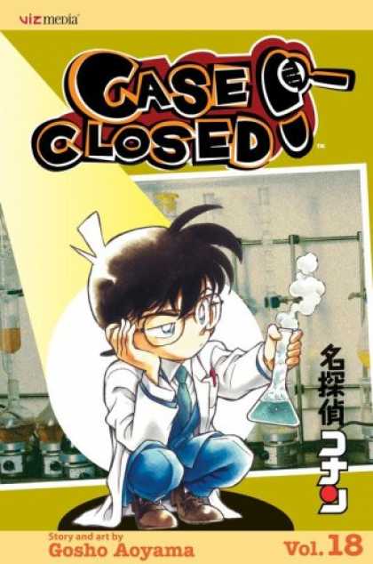 Bestselling Comics (2007) - Case Closed, Vol. 18 by Gosho Aoyama - Beaker - Gosho Aoyama - Smoke - Glasses - Lab Coat