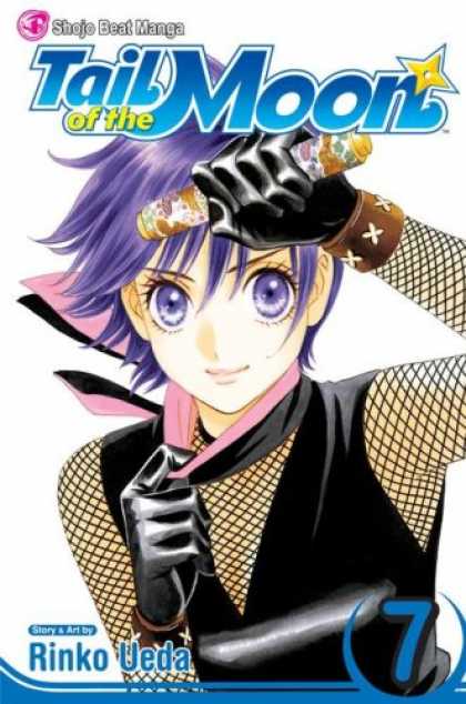 Bestselling Comics (2007) - Tail Of The Moon Vol. 7 (Tail of the Moon (Graphic Novels)) by Rinko Ueda - Tail Of The Moon - Purple Hair - Big Eyes - Fishnet Sleeves - Scarf