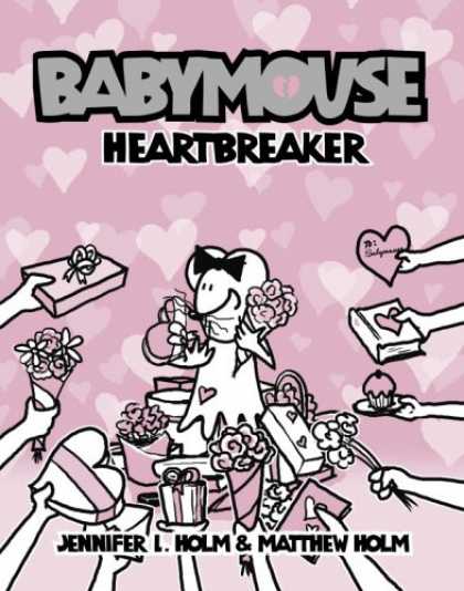 Bestselling Comics (2007) - Babymouse: Heartbreaker (Babymouse) by Jennifer Holm - Babymouse - Heartbreaker - Pink - Mouse - Flowers