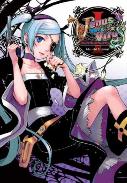 Bestselling Comics (2007) - Venus Versus Virus Volume 1 by Atsushi Suzumi - White Roses - Gun - Eye Patch - Spider Web - Black Dress