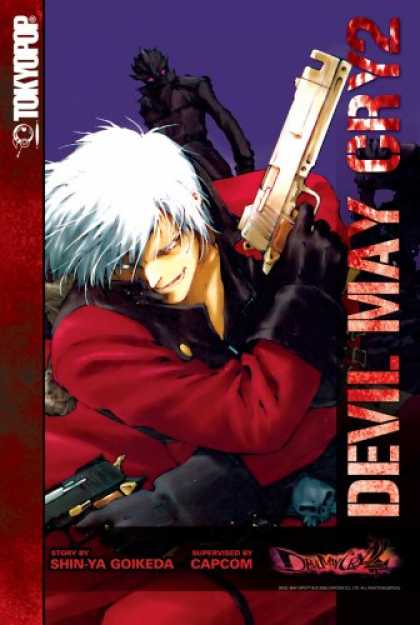 Bestselling Comics (2007) - Devil May Cry Volume 2 (Devil May Cry) by Capcom - Devil May Cry2 - Guns - Menacing Dark Figure - Red Jacket - Black Gloves