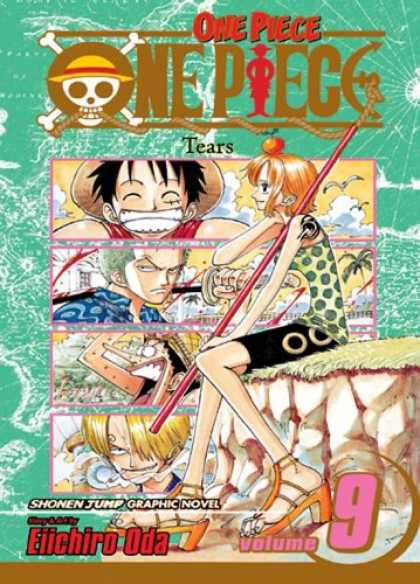 Bestselling Comics (2007) - One Piece, Vol. 9: Tears by Eiichiro Oda - One Piece - Tears - Fishing Rod - Beach - Eiichiro Oda