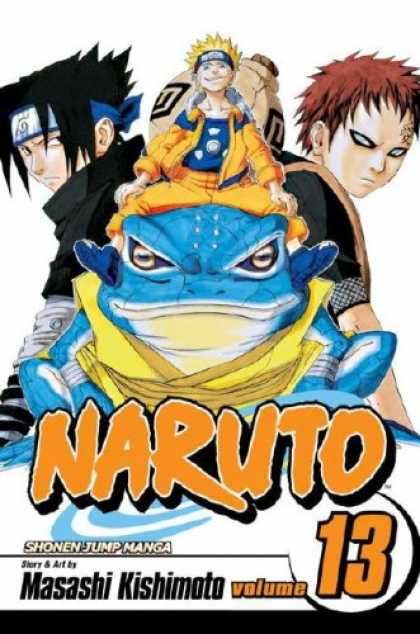 Bestselling Comics (2007) - Naruto, Vol. 13 by Masashi Kishimoto - Masashi Kishimoto - Naruto - Blue Frog - Spiked Hair - Shonen Jump Manga