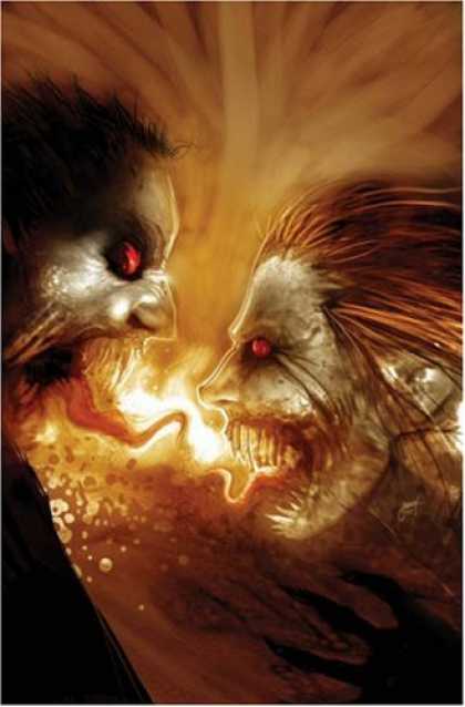 Bestselling Comics (2007) - 30 Days Of Night: Eben And Stella by Steve Niles - Red Eyes - Tongues - Bright Background - Rotting Flesh - Fangs