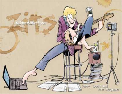 Bestselling Comics (2007) - Alternative Zits: A Zits Treasury by Jim Borgman - Alternative - Guitar - Instrument - Computer - Speaker