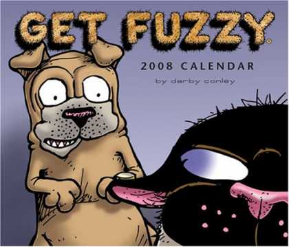 Bestselling Comics (2007) - Get Fuzzy: 2008 Day-to-Day Calendar by Darby Conley - Scary - Dog - Animals - Sharp Teeth - Dog Calender