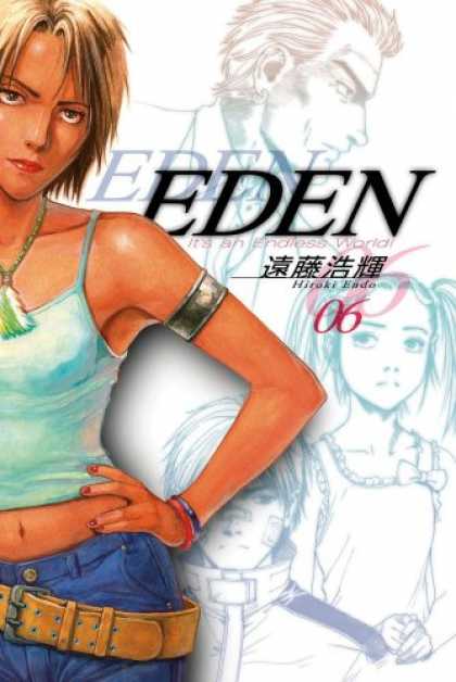 Bestselling Comics (2007) - Eden: It's An Endless World! Volume 6 (Eden: It's an Endless World!) by Hiroki E - Eden - Tank Top - Belt - Blue Jeans - Female