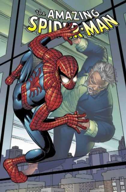 Bestselling Comics (2007) - Amazing Spider-Man Vol. 7: The Book of Ezekiel by J. Michael Straczynski - Spider-man - Superhero - Reflection - Buildings - Business Suit