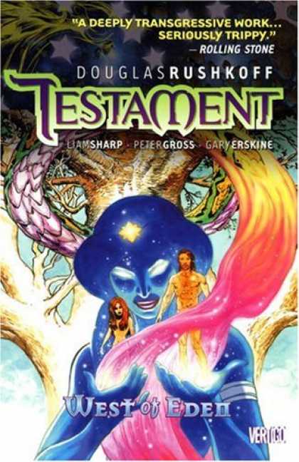 Bestselling Comics (2007) - Testament Vol. 2: West of Eden (Testament) by Douglas Rushkoff - Fairy - Light - Lady - Man - Eyes