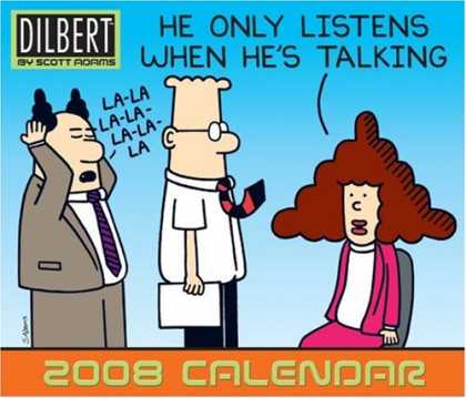 Bestselling Comics (2007) - Dilbert: 2008 Day-to-Day Calendar by Scott Adams - Dilbert - Calendar - Office - Woman - Pointy Haired Boss