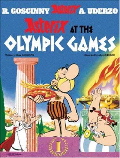 Bestselling Comics (2007) - Asterix at the Olympic Games (Asterix) by Rene Goscinny - Asterix At The Olympic Games - Temple - Flame - Winner - Column