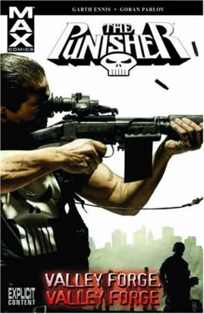Bestselling Comics (2008) - Punisher MAX Vol. 10: Valley Forge, Valley Forge (v. 10) by Garth Ennis - Max Comics - Garthennis - Goran Parlov - Man - Rifle
