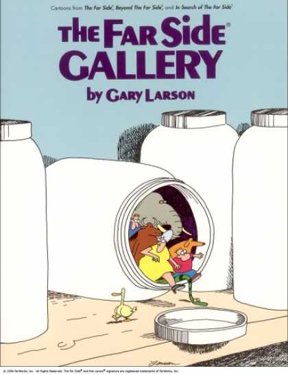 Bestselling Comics (2008) - The Far Side Ã‚Â® Gallery by Gary Larson - Bottled In - Escape To Freedom - Trauma In A Jar - Troubled Times - Pain In The Pint