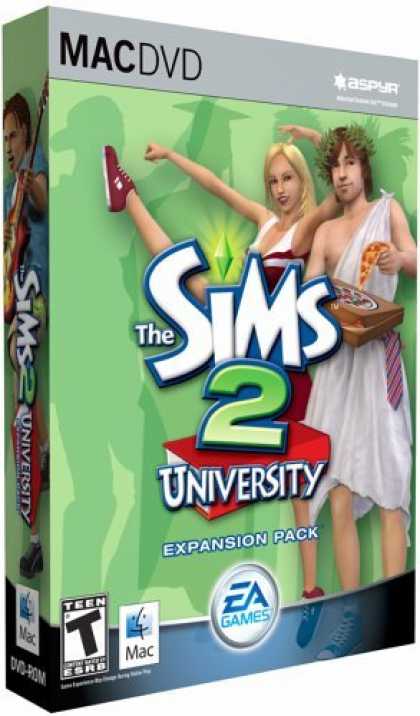 Bestselling Games (2006) - Sims 2 University (Mac)