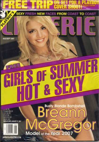 Bestselling Magazines (2008) - Playboy Lingerie, August 2007 Issue