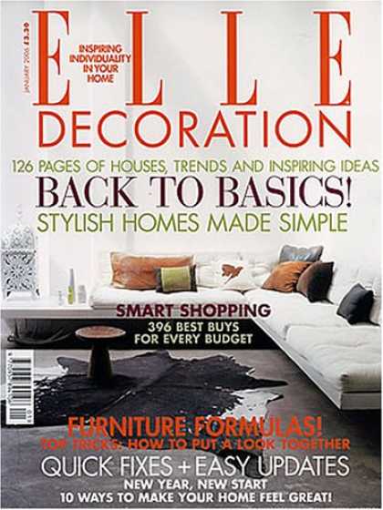 Bestselling Magazines (2008) - Elle Decoration - British Edition