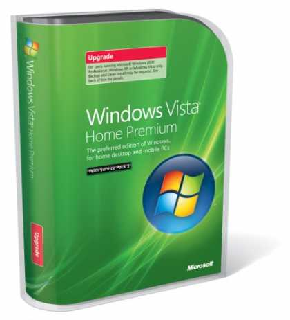 Bestselling Software (2008) - Windows Vista Home Premium with SP1 Upgrade