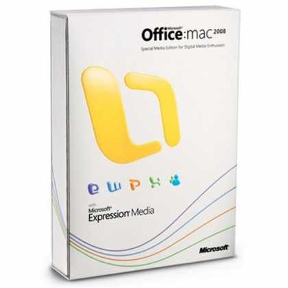 Bestselling Software (2008) - Microsoft Office 2008 for Mac Special Media Edition Upgrade