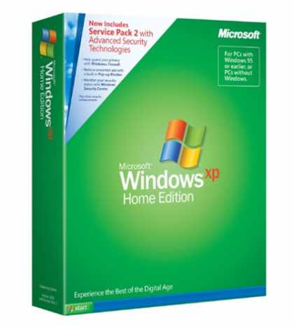 Bestselling Software (2008) - Microsoft Windows XP Home Edition FULL VERSION with SP2
