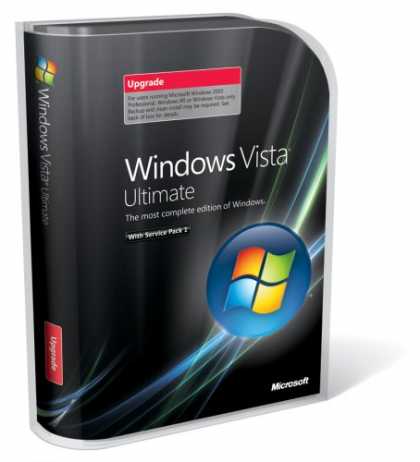 Bestselling Software (2008) - Windows Vista Ultimate with SP1 Upgrade