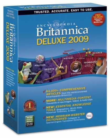 Bestselling Software (2008) - Encyclopedia Britannica 2009 Deluxe