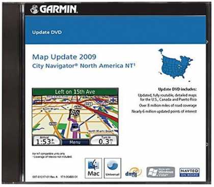 Bestselling Software (2008) - Garmin Map Update 2009 for City Navigator North America NT