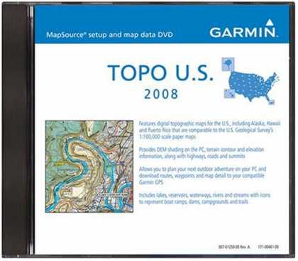 Bestselling Software (2008) - Garmin MapSource Topo U.S. 2008