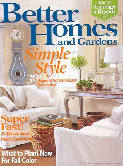 Better Homes and gardens - September 2007