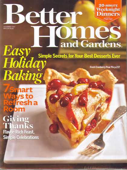 Better Homes and gardens - November 2007