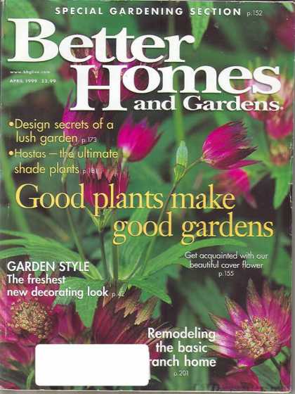 Better Homes and gardens - April 1999