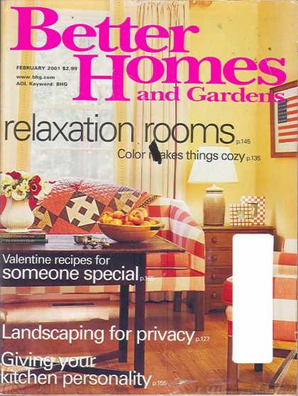 Better Homes and gardens - February 2001