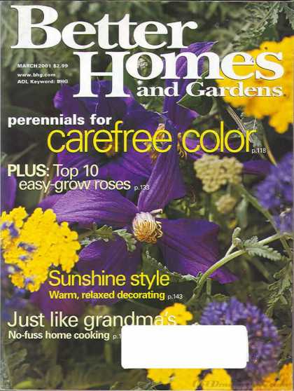 Better Homes and gardens - March 2001