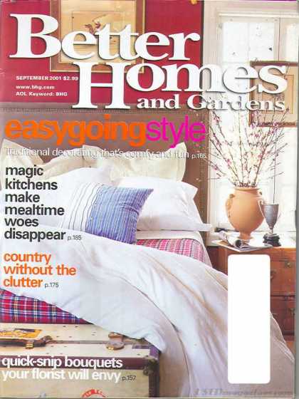 Better Homes and gardens - September 2001