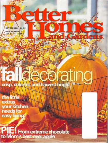 Better Homes and gardens - October 2001