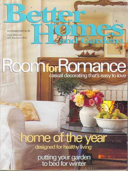 Better Homes and gardens - November 2001