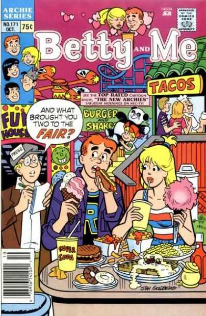 Archie - Veronica - Jughead - Tacos - Comics Code Authority Betty and Me 171 - Archie - Veronica - Jughead - Tacos - Comics Code Authority