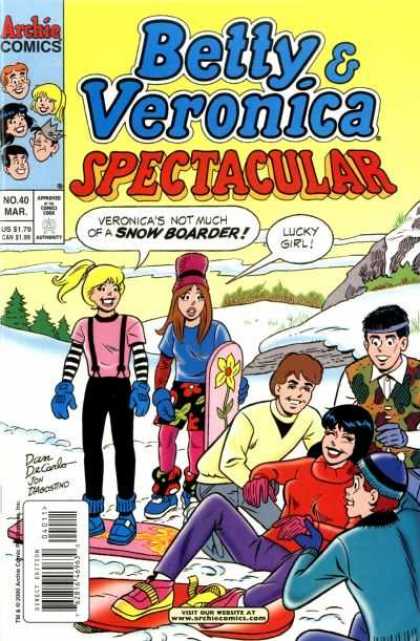 Betty and Veronica Spectacular 40 - Friends - Ski - Snow - Snow Board - Mountains