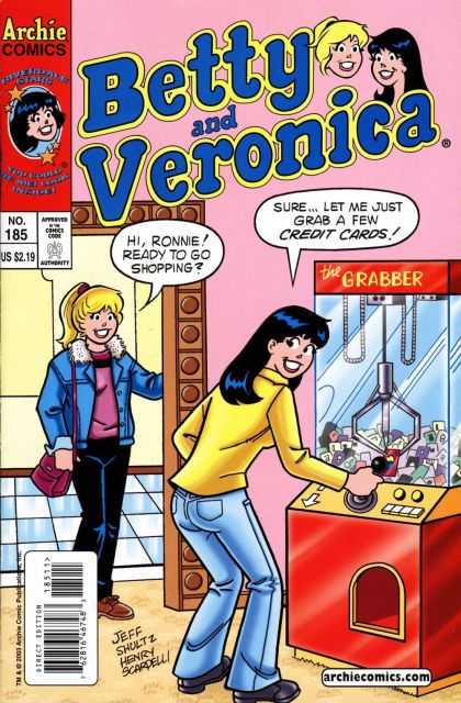 Betty and Veronica 185 - Archie Comics Group - The Grabber - Archiecomicscom - Credit Cards - Jeff