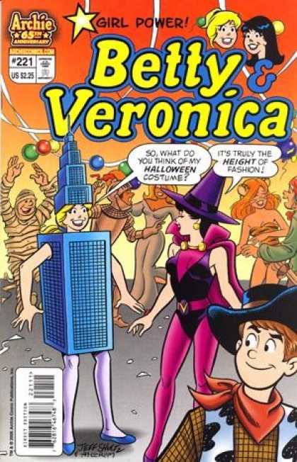 Betty and Veronica 221 - Halloween - Costumes - Witch - Mummy - Skyscraper