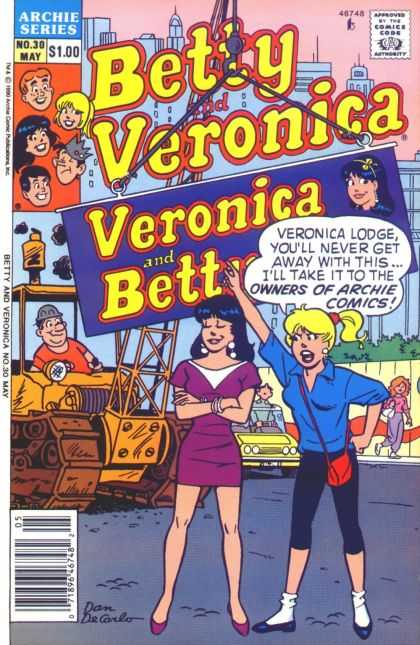 Betty and Veronica 30 - Archie Series - No 30 - May - Purple Dress - Blonde Hair